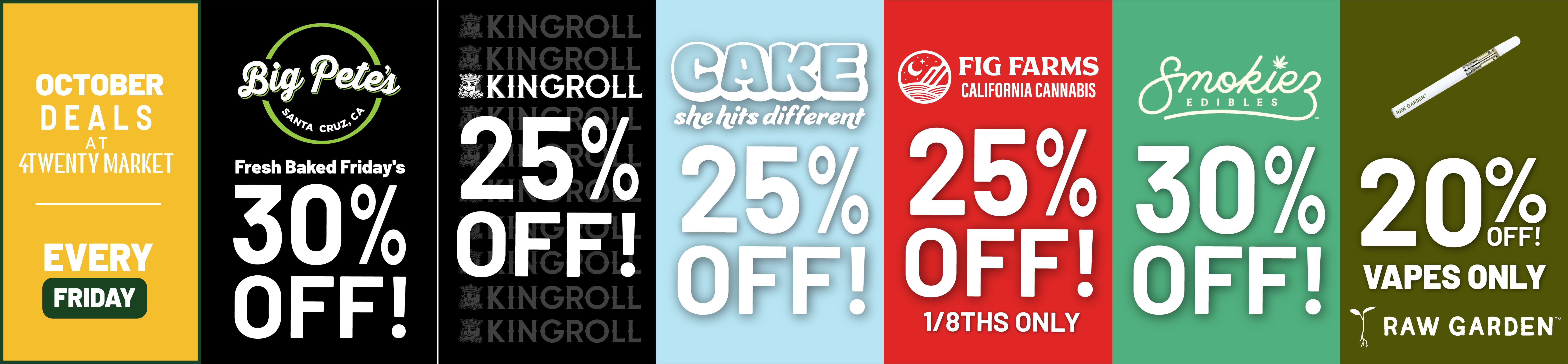 cannabis deals every friday