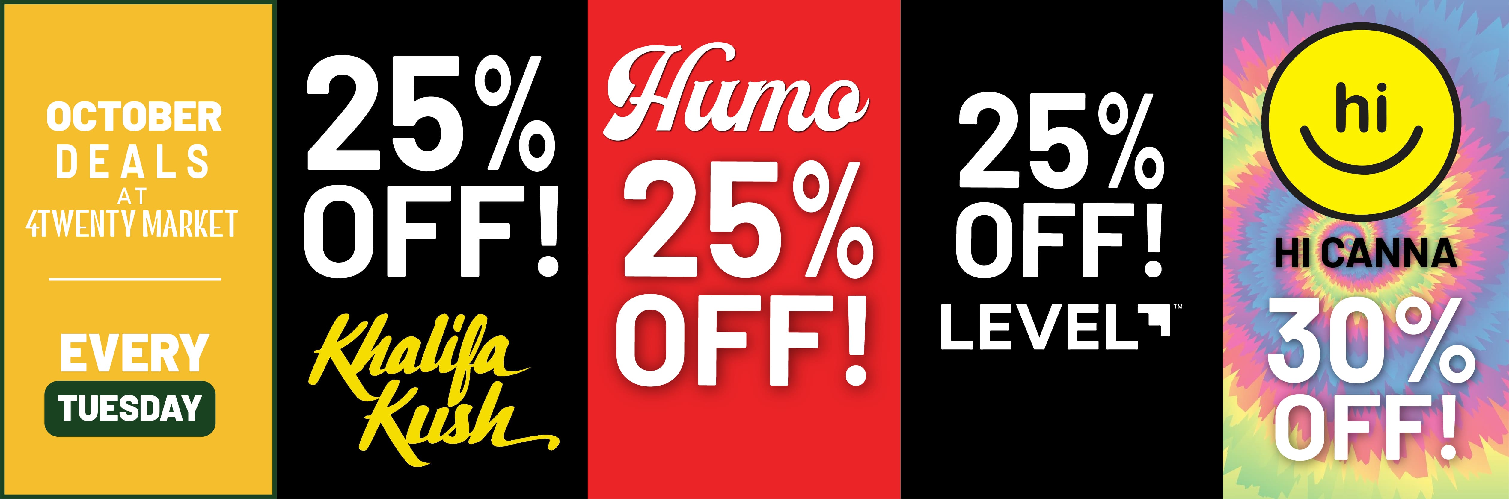 cannabis deals every tuesday