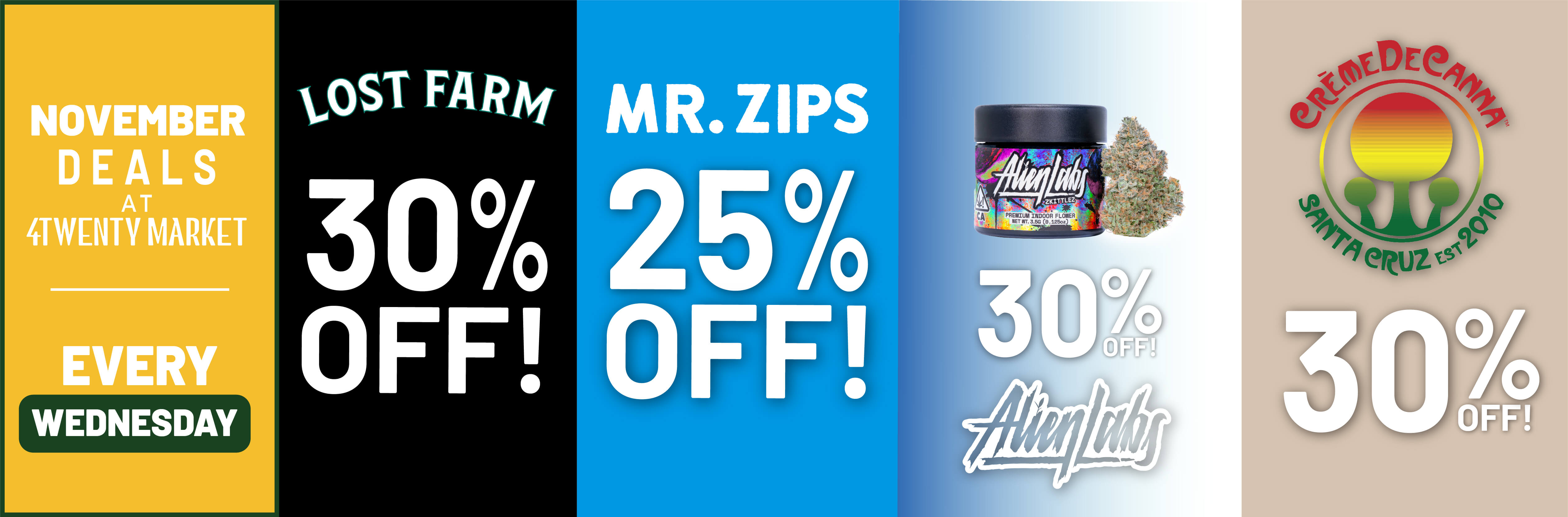 cannabis deals every wednesday