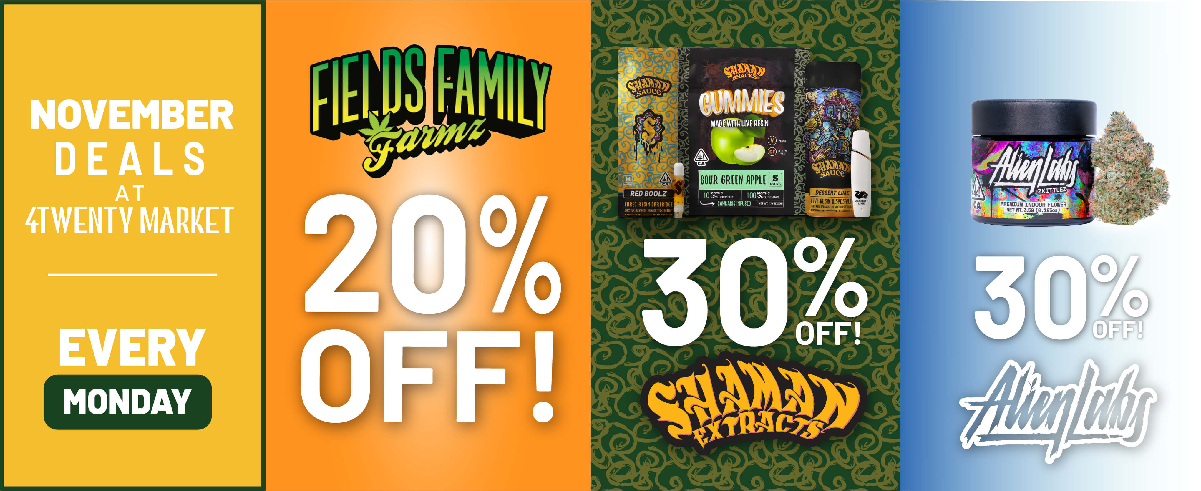 monday cannabis deals