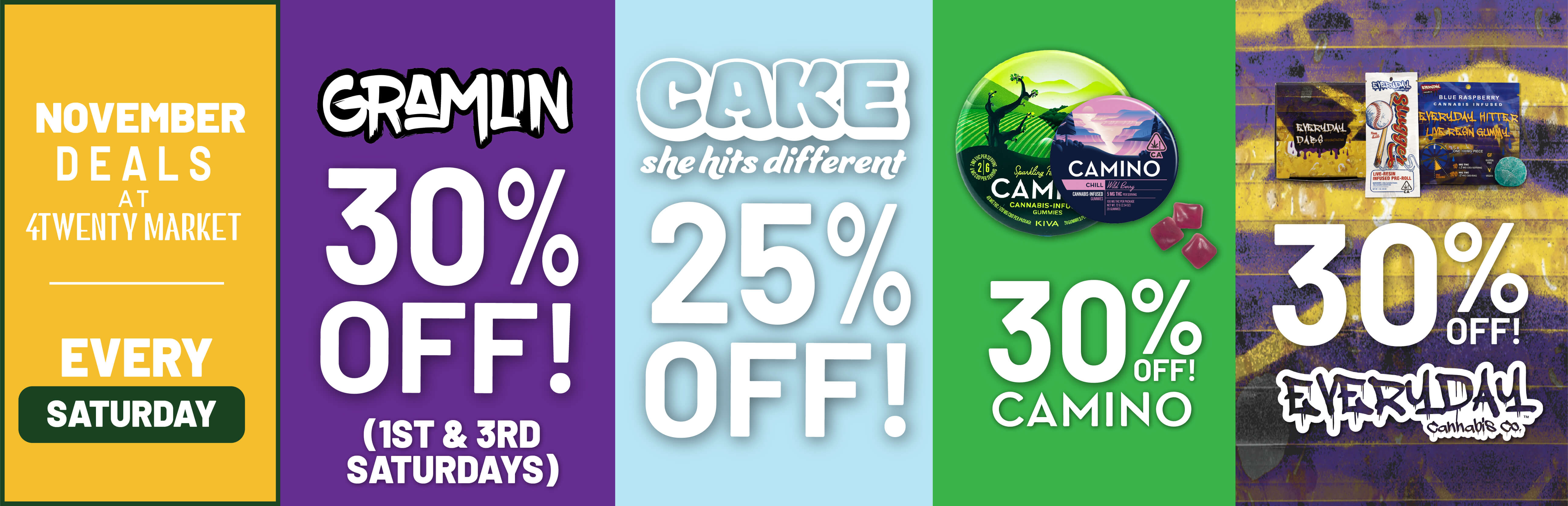 saturday cannabis deals