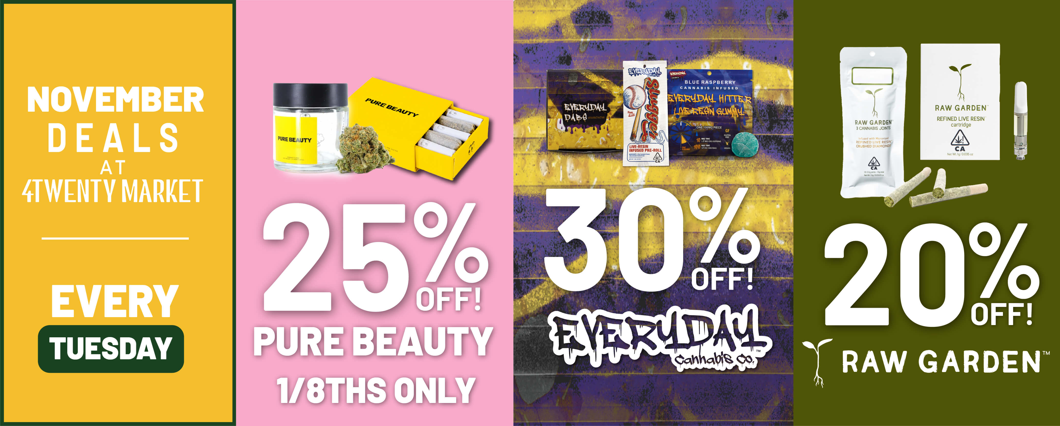 tuesday deals on weed